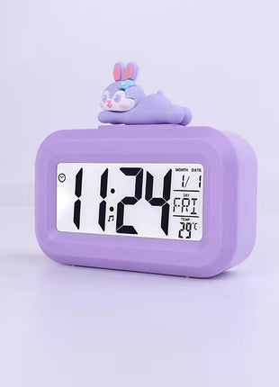 Minimalist Student Desk Alarm Clock with Chronograph, Timer, and Temperature Display
