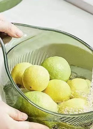 Multifunctional Kitchen Rice Washer Sieve & Vegetable Draining Basket with Handle