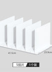 White HIPS [plain five rows] / Pack of two