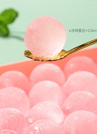 Reusable Sphere Ice Cube Tray Mold with Lid for Home Bar Drinks
