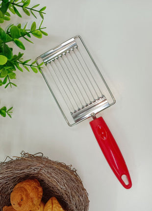 Stainless Steel Multi-Purpose Slicer: Ergonomic Handle for Fruits, Vegetables, Ham, Chips
