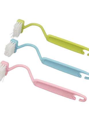 Toilet Brush with No Dead Angles, Plastic Toilet Cleaning Brush with Extended Handle, Easy-To-Use Toilet Brush Set with Base