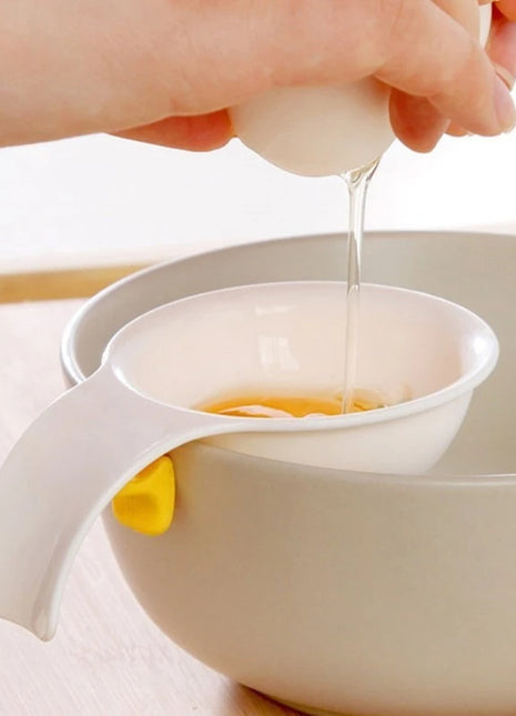 Effortless Silicone Egg Yolk White Separator Filter for Baking & Kitchen Supplies