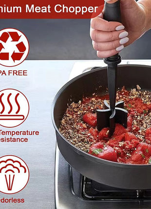 Multi-Function Handheld Meat Chopper Masher Smasher Tool for Kitchen Cooking