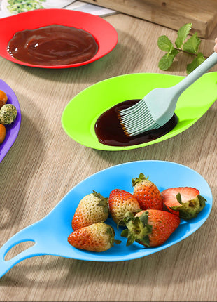 Food Grade Silicone Kitchen Utensil Rest Spatula Holder Drip Pad Heat Resistant