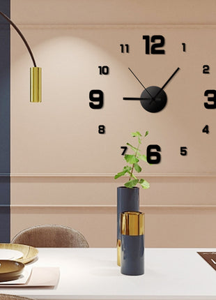 Silent Luminous Acrylic Wall Clock - Modern DIY Sticker Design for Home Decor