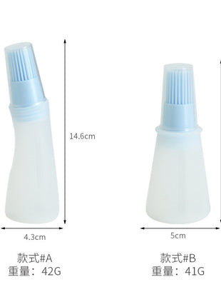 Non-Shedding Silicone Oil Bottle Brush for Barbecue, Baking, & Sauce