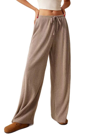 Demi-Season Fashionable Oversize Trousers: European City Style with Elastic Waist