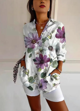 Oversized 3D Autumn Leisure Shirt with European Style