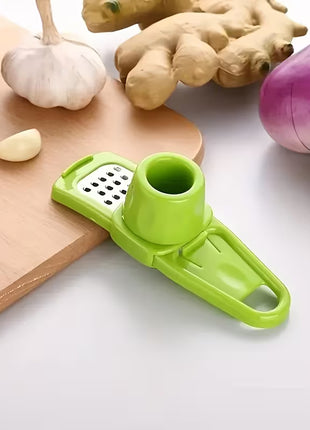 Effortless Multifunctional Garlic & Ginger Grinder, Manual Kitchen Tool for Mincing
