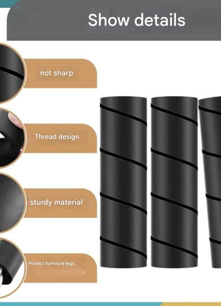 NBR Foam Spiral Tube Protectors: Durable Anti-Collision Furniture Leg Covers