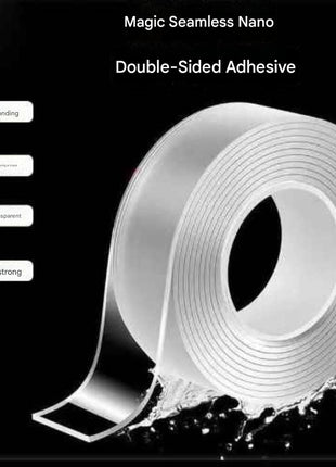 Powerful Transparent Acrylic Double-Sided Tape: Waterproof, Reusable, No Trace, Heat-Resistant