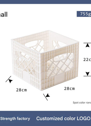 Thickened Plastic Turnover Storage Basket Rectangular Fruit Clothing Vegetable Transfer Transport Plastic Frame Custom Wholesale