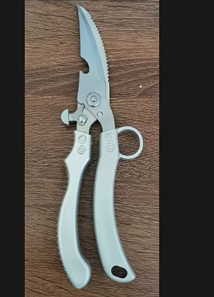 Heavy-Duty Stainless Steel Kitchen Shears, Sharp Universal Multi-purpose Food Scissors