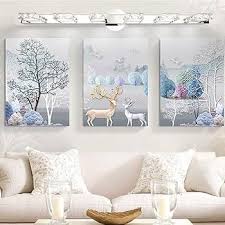 Modern minimalist living room decorative painting , canvas painting with border  With Frame SET OF 3 Fulu Home Delivery