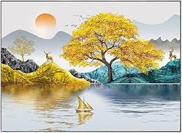 Modern minimalist luxury decorative painting for electrical meter boxes, no-drill distribution box wall art, restaurant low-voltage box cover, switch box mural Decorative Painting Electric Meter Box Socket Cover - Black Double-Layered Border O