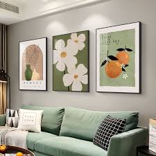 Modern minimalist living room decorative painting , canvas painting with border  With Frame SET OF 3May all your wishes come true