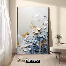 1pc Framed Canvas Wall Art - Modern Classic Floral Botanical Print with White Flowers & Pampas Grass, Neutral Beige & White Framed Decor for Living Room, Bedroom, Office, Dorm - Ready-to-Hang Home Decor Gift