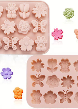 Adorable Sunflower Shape Silicone Ice Cube Tray Food-Grade Mold for Home Kitchen Fun