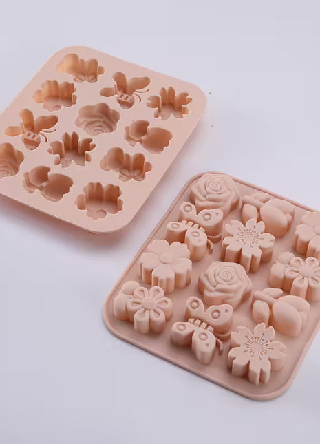 Adorable Sunflower Shape Silicone Ice Cube Tray Food-Grade Mold for Home Kitchen Fun