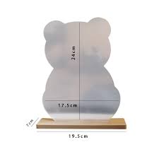 Irregular Makeup Mirror - Modern Decorative Vanity Mirror with Curved Surface, No Frame Needed, Lightweight & Portable for Home, Salon, Photo Shoots - Compatible with Wooden Tables - Durable Plastic Construction, Home Decoration