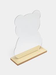 Irregular Makeup Mirror - Modern Decorative Vanity Mirror with Curved Surface, No Frame Needed, Lightweight & Portable for Home, Salon, Photo Shoots - Compatible with Wooden Tables - Durable Plastic Construction, Home Decoration
