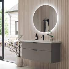 Round -Shaped Acrylic Mirror Wall Decoration Sticker Shatterproof Square Mirror Panels, 1mm Thick Flexible Plastic Glass-like Surface, Easy Peel & Stick Installation for Bathroom, Shower, Living Room, Bedroom