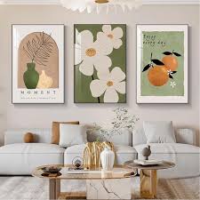 Modern minimalist living room decorative painting , canvas painting with border  With Frame SET OF 3May all your wishes come true