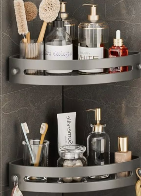 Bathroom Triangle Storage Rack Bathroom Storage Rack Restroom Toilet Storage Rack Punch-free Storage Rack Towel Rack