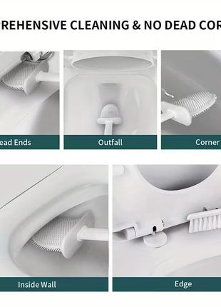 Disposable Toilet Brush Sponge Replacement Head Sponge Toilet Brush Toilet No Dead Corner Decontamination Cleaning Brush Toilet Brush