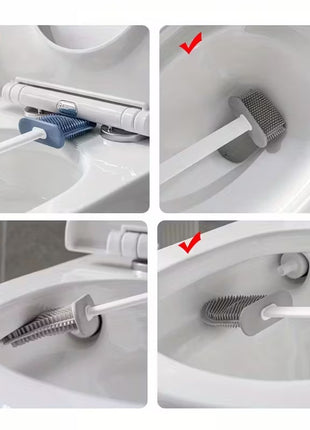 Disposable Toilet Brush Sponge Replacement Head Sponge Toilet Brush Toilet No Dead Corner Decontamination Cleaning Brush Toilet Brush