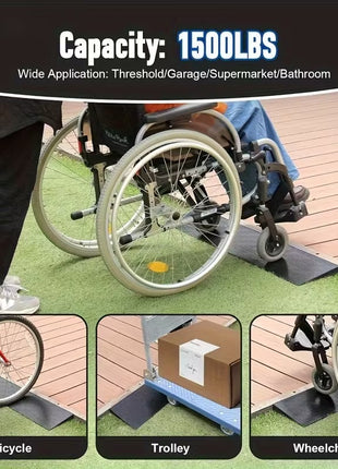 Soft PVC Self-Adhesive Threshold Ramp Pad for Robot Vacuums & Mobility