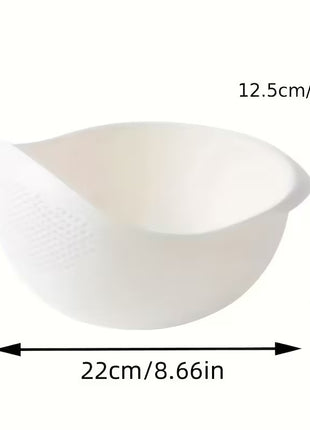 Thickened Household Kitchen Rice Washing Drainer Basket Strainer Sieve Large Capacity