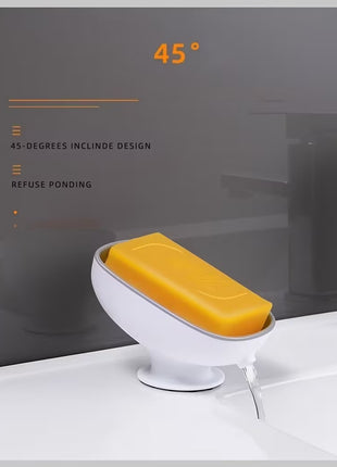 Soap Box Household Soap Box Wall-mounted Draining Without Water Suction Cup Bathroom Bathroom Simple Style Creative New Style