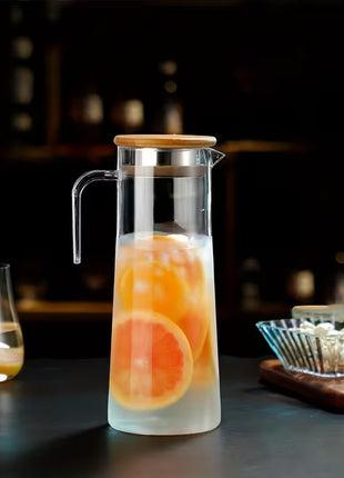 Transparent PC Plastic Pitcher Jug for Cold Water, Juice, & Iced Tea