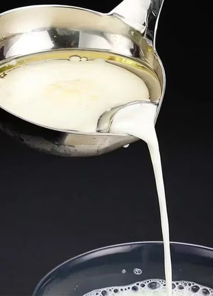 Stainless Steel Oil Filter Soup Spoon Skimmer Ladle for Home Kitchen