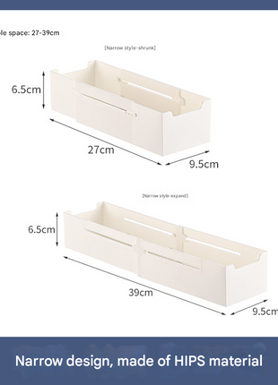 Wholesale Cosmetics Built-In Partition Box Kitchen Cabinet Partition Classification Organization Office Retractable Drawer Storage Box