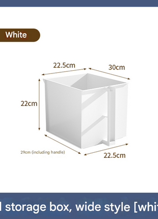 Kitchen Cabinet Storage Box with Handle, Japanese-Style Household Hanging Cabinet Storage Box, Multifunctional Top Cabinet Organizer Box