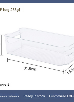 Transparent Refrigerator Vegetable Cosmetics Snacks Miscellaneous Storage Box Food Grade Frozen Display Storage Box Manufacturer Wholesale