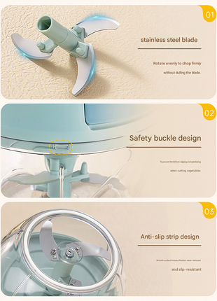 Manual Garlic Press for Baby Food, Garlic Masher, Household Small Meat Grinder, Garlic Crusher, Garlic Mincer