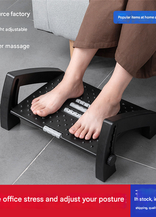 Factory wholesale ottoman anti-warping leg six-speed adjustable footstool foot stool office table foot pedal - Alibaba