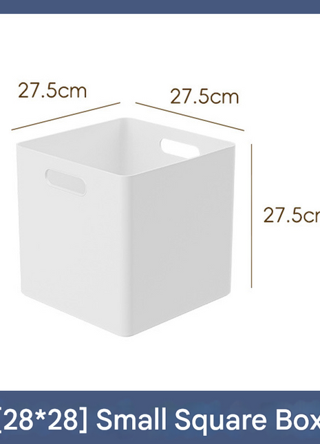 Japanese Style Thickened Square Storage Box with Lid Plastic Storage Box Snack Toy Clothes Large Right Angle Storage Box