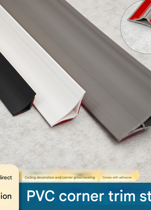 Durable Self-Adhesive PVC Corner Trim for Wood Floors & Walls