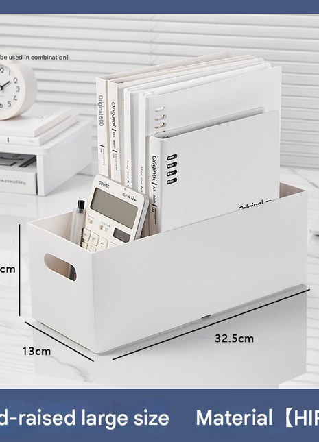 Desktop Storage Box Student Stationery Supplies Multi-Functional Drawer Built-In Basket Large-Capacity Organizing Box on the Desk