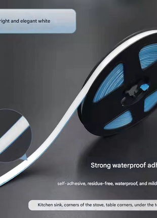 Self-Adhesive PVC Waterproof Mildew-Proof Decorative Seam Strip for Kitchen Bathroom