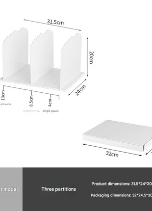[Two Pack] Bag Storage Artifact Storage Wardrobe Partition Shelf Layered Bag Rack Finishing Display Rack