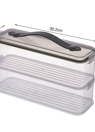 Noodles Storage Box Cilantro Green Onion Refrigerator Kitchen Food Grade Sealed Preservation Box with Lid Coarse Grain Spaghetti Noodle Box