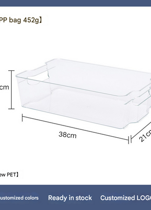 Transparent Refrigerator Vegetable Cosmetics Snacks Miscellaneous Storage Box Food Grade Frozen Display Storage Box Manufacturer Wholesale
